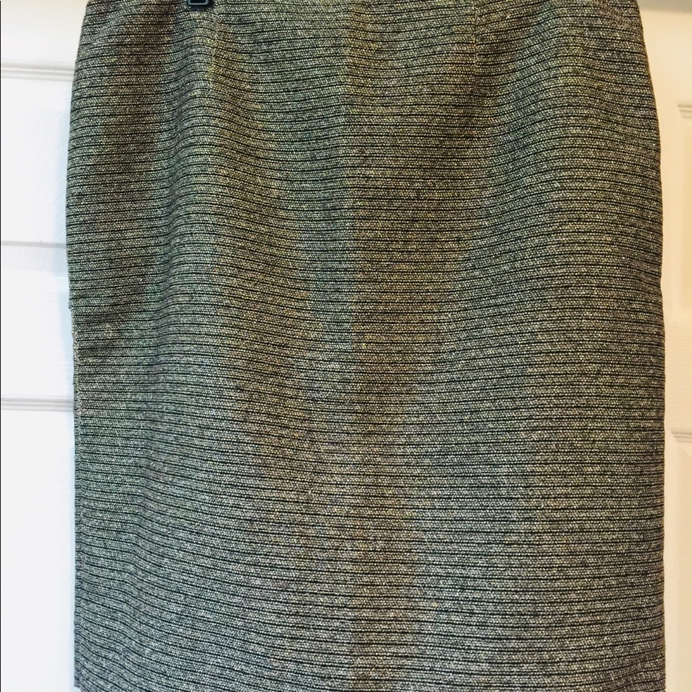 Calvin Klein skirt gold with black stripes
